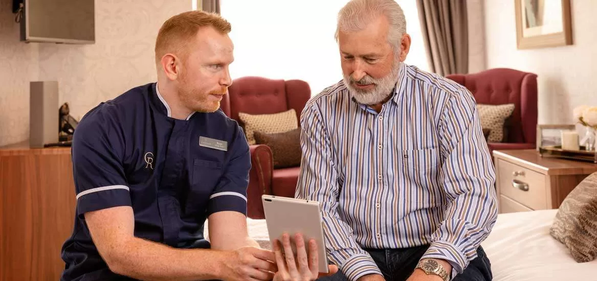 Care plan explanation to resident