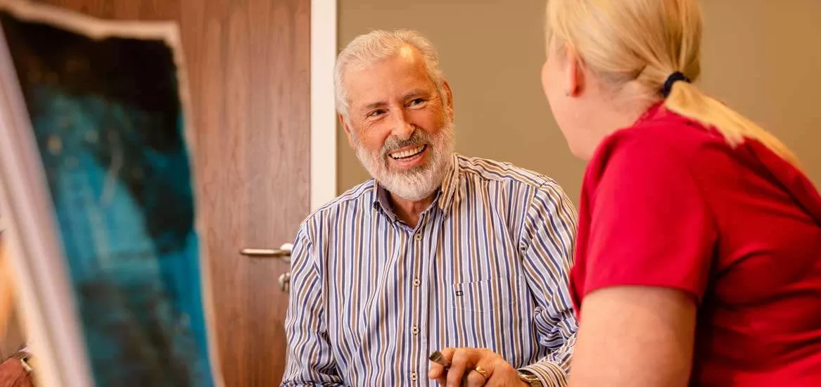 A painting and drawing class for our residents