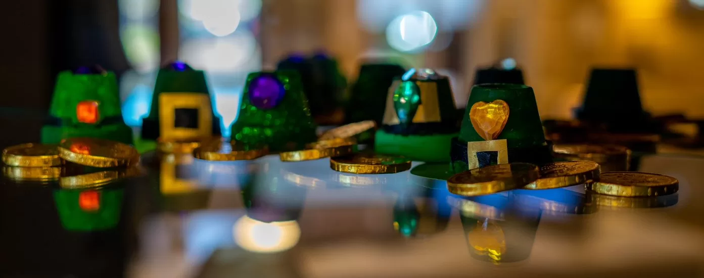 Decorations from our St Patrick’s Day party