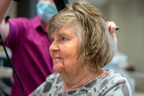 Glam squad help care residents’ prep for post-lockdown debut