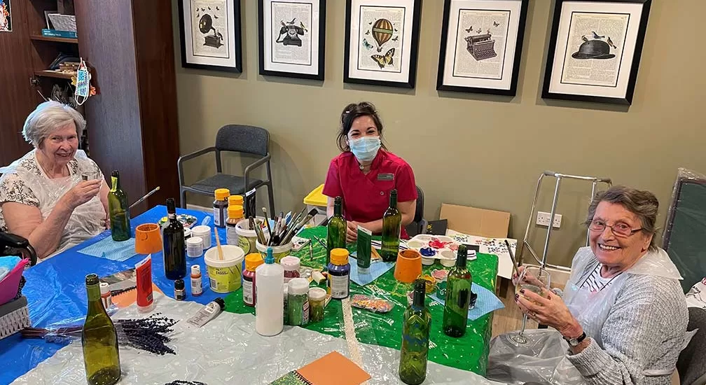 Crafts with residents